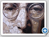 John Lennon in stone tile